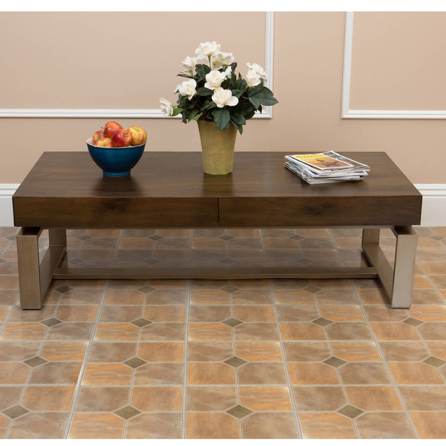 Diamonds Light Blue Stone Vinyl Floor Tiles Self Stick Peek