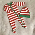 thumbnail image 2 of Lovskoo Infant Baby Boy Girl Clothes 1-24 Months Jumpsuit My First Christmas Rompers with Hat Winter Warm Outerwear Outfits Long Sleeve Onesie Red, 2 of 8