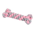 thumbnail image 2 of Walbest Dogs Molar Bone Chewing Toy Hand Woven Teeth Cleaning Cotton Rope for Small Dogs Puppy, 2 of 7