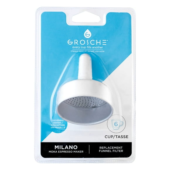 Filtro de embudo GROSCHE Milano de aluminio de 6 tazas