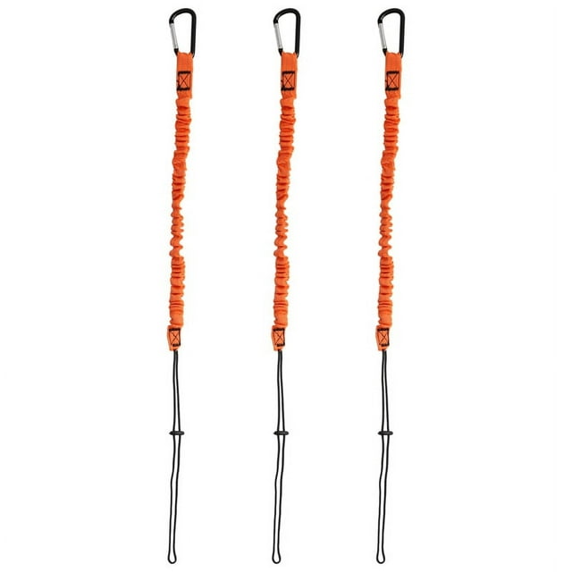 CordóN de Herramientas CordóN de Seguridad de 3 Piezas con MosquetóN, CordóN de Seguridad de AbsorcióN de Impactos CordóN de Seguridad Ajustable para Herramientas de Trabajo