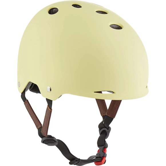 Triple Eight Gotham Dual Certified Helmet for Skateboard, Bike, Roller Skating, Sizes for Adults aand Teens, Cream Matte, Large/X-Large