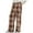 Coffee, variant on Annhoo Flannel Pants for Women Trendy Plaid Print Plush Trousers Casual Drawstring Straight Leg Pants