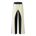 thumbnail image 5 of GERsome Men's Sweatpants Loose Fit Drawstring Waist Wide Leg Color Block Athletic Pants with Pockets, 5 of 6