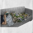 thumbnail image 6 of Landscape Soft Flannel Fleece Blanket, View of Old Town Area Luxembourg City Touristic Destination European Scenic Photo, Cozy Plush for Indoor and Outdoor Use, 60" x 80", Multicolor, by Ambesonne, 6 of 6