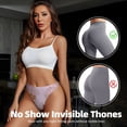 thumbnail image 4 of Thongs for Women - Flamingos In The Tropical Forest No Show Seamless Womens Thongs Underwear, Soft Stretch G String Thongs for Women,Cuteness Ladies Thong Bikini Panties Briefs, 4 of 5