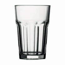 Heavy Base 14 oz Clear Glass Drinking Glasses for Water, Juice, Beer [Set Of 12]