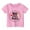 Pink, variant on Children Casual Print T Shirt Round Neck Loose Short Sleeve Tops Boys Girls Daily Wear Back To School Apparel