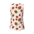 thumbnail image 5 of Wukai Strawberry Floral Print &nbsp;Women's Workout Tank Top Mesh Yoga Shirts Athletic Running Tank Tops Athletic Gym Shirts - Medium, 5 of 8