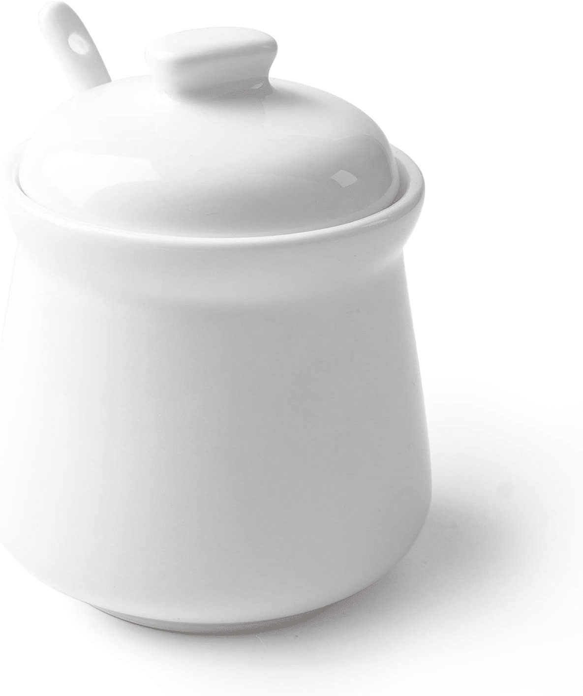 Porcelain Sugar Bowl, Ceramic Sugar Bowl with Lid, Sugar Bowl with Spoon and Lid