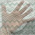 thumbnail image 3 of Aqua Tulle Curtains with Rod Pocket, Sketchy Blurry Abstract Zig Zag Chevron Shapes Retro Beige, Sheer Drape for Wedding Party 2 Panels, 7 Sizes, Petrol Blue Turquoise, by Ambesonne, 3 of 3