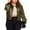 Army Green, variant on Zeagoo Women's Classic Solid Striped Biker Jacket Zip Up Fashion Bomber Jacket Coat