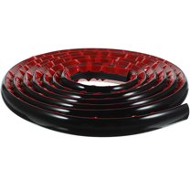 KAKOWELY 1Pack Flexible Trim Caulk Strip Black for TV Background Wall Corner Self-Adhesive