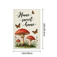 thumbnail image 4 of AMHNF Linen Garden Flag with Mushrooms and Butterflies for Spring Summer Home Outdoor Garden Yard Door Decor 12x18 inch, 4 of 5