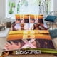 thumbnail image 2 of Bancos Exteriores Conjunto de sábanas temático, trío de piezas, cómodo y amigable con la piel, diseño único, regalo de decoración para el hogar para familiares, amigos y fans, 90 cm * 190 cm, 2 of 6