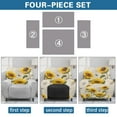 thumbnail image 6 of Kuiaobaty Sunflower Butterfly Print Recliner Couch Cover for Pets Breathable Reclining Sofa Slipcover Durable Recliner Chair Cover with Side Pocket Washable Reclining Slipcover Nonslip, 6 of 8
