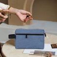 thumbnail image 4 of Vrorvz Trousse de Toilette de Voyage Grande Capacité Imperméable Trousse de Rasage avec Poignée Rangement Pliable pour Hommes et Femmes Tissu Durable Fermeture Éclair Lisse Design Multifonctionnel, 4 of 7