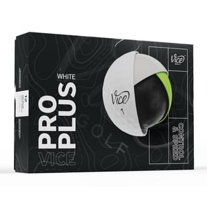 Vice Pro Plus Golf Balls, 12 Pack, White