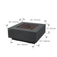 thumbnail image 5 of AMS Fireplace Brooklyn Square 40” Fire Pit Table - Propane - Dark Gray, 5 of 8
