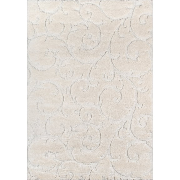 Momeni Charlotte Polypropylene Machine Made Ivory Area Rug 5' X 7'6"