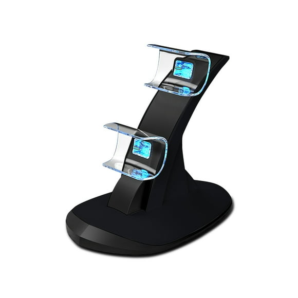 Controlador de juegos Cargador Dual Docks Gamepad Soporte de carga Gaming Grip Estación de carga rápida Reemplazo para PS5, Negro kenally EL004740-02B