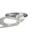 thumbnail image 3 of 0.70 CTW DEW Marquise Moissanite Two Prong Solitaire Ring in Sterling Silver, 3 of 3