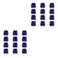 thumbnail image 2 of pitrice 1/2/3 12pcs Salon Chaud Rouleau Colorant Perm Isolation Clips Pinces Multi-Dentées Outils de Coiffure Imperméables Accessoires de Cheveux Violet 2PCS, 2 of 6