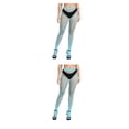 thumbnail image 2 of Pantimedias Jumpingount 1 par con tirantes diseño de agujeros levantamiento de cadera medias de red llamativas, 2 of 6
