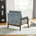 thumbnail image 4 of Cterwk Velvet Accent Chair with Wood Frame, Modern Armchair for Living Room, Office, Blue, 4 of 6