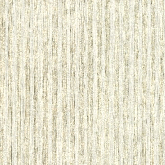 Warner Textures Pemberly Neutral Stripe Wallpaper, 27-in by 27-ft, 60.8 sq. ft
