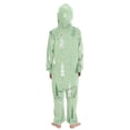 thumbnail image 3 of Soft Big Kids Onesie Pajamas Cozy Loose-Fit Jumpsuits for kids with Pockets for Christmas Lounge & Play Green and White Christmas Tree, 3 of 8