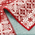 thumbnail image 5 of BERTHMEER 6'X9' Christmas Rug Boho for Living Room Bedroom Dining Room Laundry Washable Non-slip Holiday Area Rug,Red&White, 5 of 5