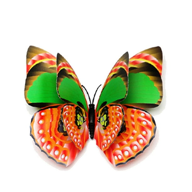 Estacas De Mariposa 4 Uds estacas de mariposa 7/12cm decoración de macetas de PVC para decoración interior/exterior Sywqhk Libre de BPA