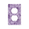thumbnail image 3 of Switch Panel Switch Decoration 2.76x4.53x0.28 Inches Duplex Outlets Switch Plate Wall Plates Living Room Kitchen Bedroom Study Switches Purple Flower, 3 of 8