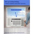 DELLA 6000 BTU Energy Saving Window Air Conditioner, Work with Alexa