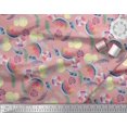 thumbnail image 3 of Soimoi Georgette Viscose Fabric Fruits,Swim Ring & Goggles Summer Designs Print Fabric by Yard 42 Inch Wide, 3 of 3