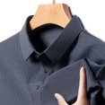 thumbnail image 6 of Xunlbb Mens Shirt Mens Dress Shirts Mens Fashion Casual Solid Pullover Round Neck Buttons Short Shirts Gift for Him, M-2XL, 6 of 6