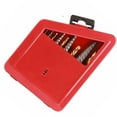 thumbnail image 4 of 10-Piece Titanium-Coated Left-Handed Drill Bit and Alloy Steel Screw Extractor Kit with Metal Case for Easy Bolt Removal, 4 of 7