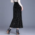 thumbnail image 6 of Edvintorg Fall Skirts for Women 2024 Fashion Sequin Solid Color Fish Tail Skirt High Waisted Slim and Hip Hugging Skirt Midi Skirt for Women Party, 6 of 7