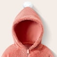 thumbnail image 5 of YDFCWXW Baby Girl Winter Hooded Jumpsuit Romper Baby Warm Snowsuit Clothes Set (Pink, 6-12 Months), 5 of 7