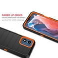 thumbnail image 6 of For Motorola Moto G Play 2024 6.5" Case,Heavy Duty Rugged Defender Case with [Belt Clip Holster] [Built in Screen Protecotr], Shockproof Full Body Protection Kickstand Cover, Orange, 6 of 8