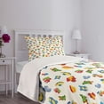 thumbnail image 5 of Ambesonne Plane Quilted Bedspread Set 2 Pcs, Airplane Boat Ship Cars, Twin Size, Multicolor, 5 of 6