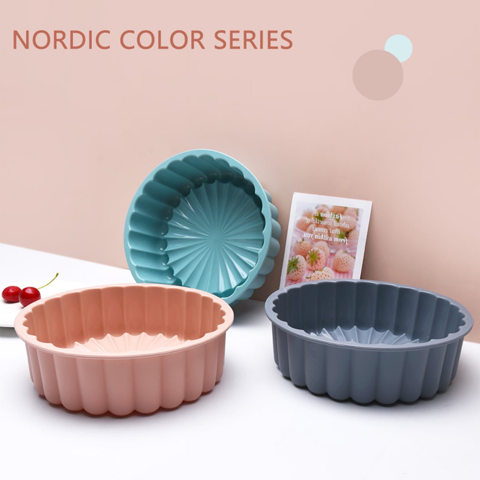 Charlotte Cake Pan Silicone, Nonstick, Round Cake Molds For Baking, 3d  Flower Shaped Charlotte Cake Pan, Exclusive & Novelty Cake Pans, Kitchen  Accessories Decoration For Christmas Wedding Valentine's Day - Temu