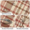 thumbnail image 4 of Orange Checkered Tablecloth for Rectangle Tables,Linen Table Cloth,Table Cover for Dining Kitchen Decor Party,54x78, 4 of 5