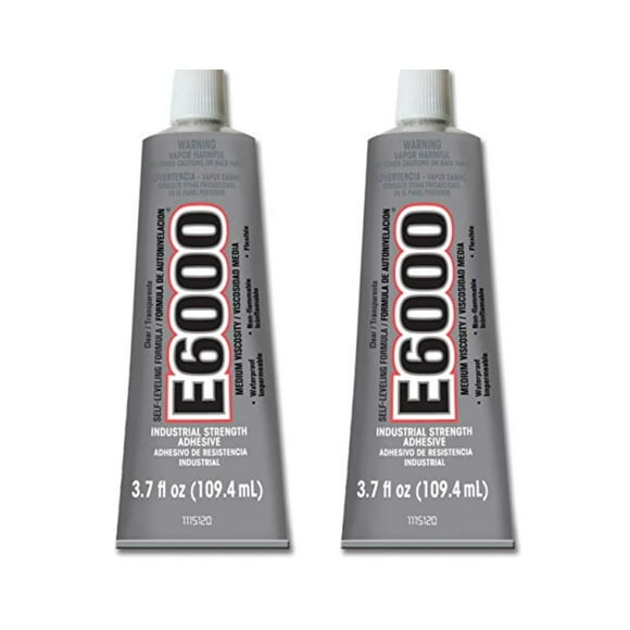 Adhesive Eclectic Products E6000 de alta viscosidad, 110 ml, paquete de 2 unidades