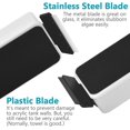 thumbnail image 2 of Chockeie Magnetic Aquarium Fish Tank Glass Algae Scrapers Glass Cleaner Scrubber Clean [Blades Attachment, Floating, Scratch-Free, Non-Slip, Magnetizing](bule-L), 2 of 7