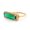 Yellow Gold Plated, variant on Gitansh Jewels Real Faceted Tourmaline Fluorite Diamond Halo Ring Engagement Ring Size 9 US