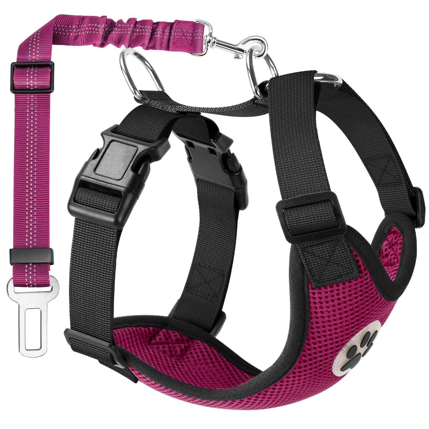 Dog harness seat belt connector hotsell