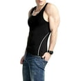 thumbnail image 6 of Lainin Mens Cool Dry Fit Sleeveless Compression Tank Top Sportwear Vest, 6 of 7