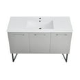 thumbnail image 4 of Swiss Madison Sm-Bv234 Annecy 48" Free Standing Single Basin Vanity Set - Silver, 4 of 13